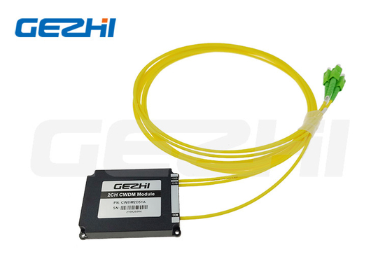 1510nm 1550nm 2CH CWDM Multiplexer Module boîte ABS 100X80X10mm