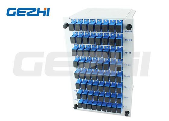 Module d'insertion en plastique de type cassette 1*64 PLC Splitter 130*101*206mm