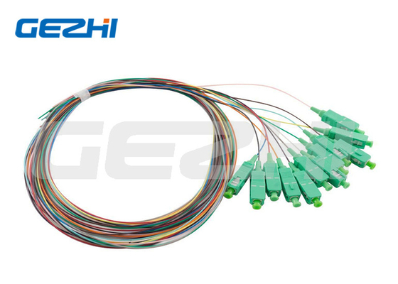 Type de connecteur optique SC/APC Pigtail en fibre optique 9/125 Cordon à fibres pour télécommunications