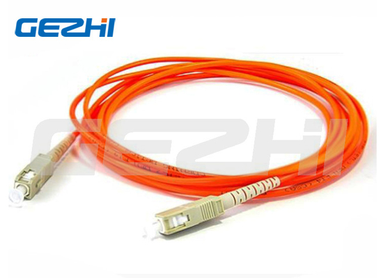 SC Style SX/DX MM Cordon de patch de câble à fibre optique orange avec une répétabilité de ±0,1 dB