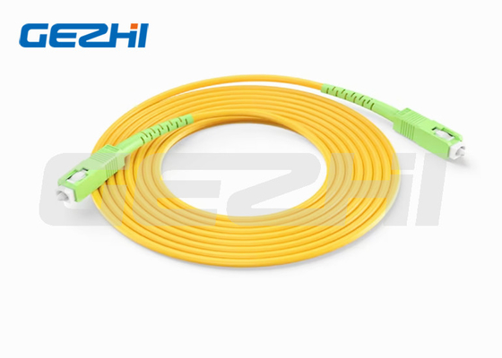 Cable de patch de fibre de LC à Sc Série de câbles de patch de fibre optique en mode unique en double