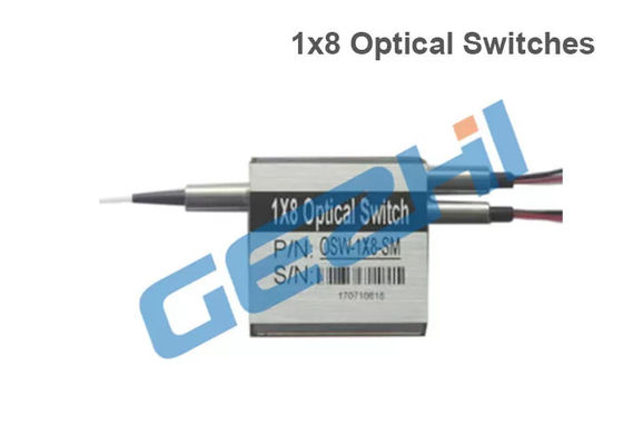 FC RPA Pigtailed a verrouillé les commutateurs optiques de fibre de 1x8T 1550nm