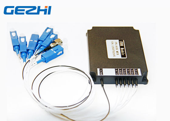 La Manche 1610nm CWDM Mux Demux de Sc UPC Pigtailed 6
