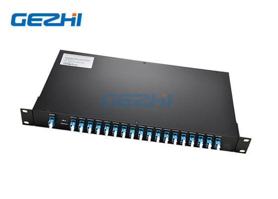Canaux optiques CWDM passif de fibre d'adaptateur de PC de LC doubles 18