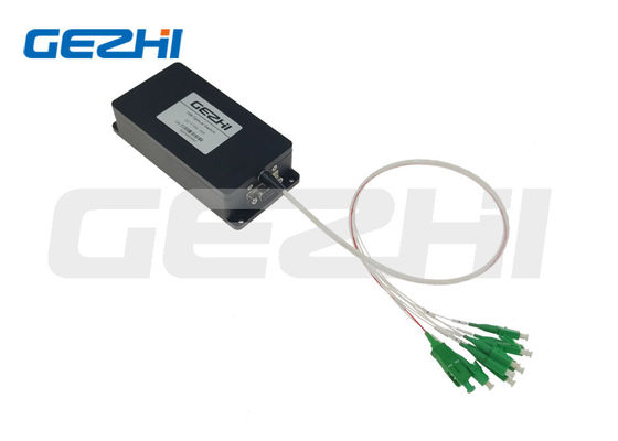 commutateur optique de 1260~1650nm 1x8 500mW FSW-1x8-SM avec l'interface RS232